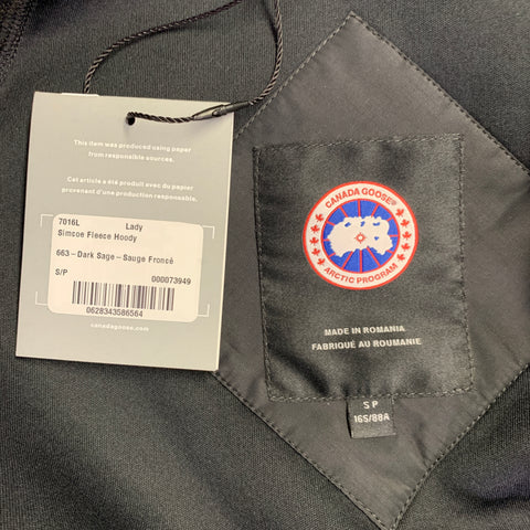 CANADA GOOSE Size S Green Black Polyester Wool Hooded Jacket