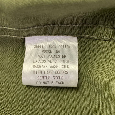BATTENWEAR Size L -Beach Breaker- Green Cotton Parka Jacket