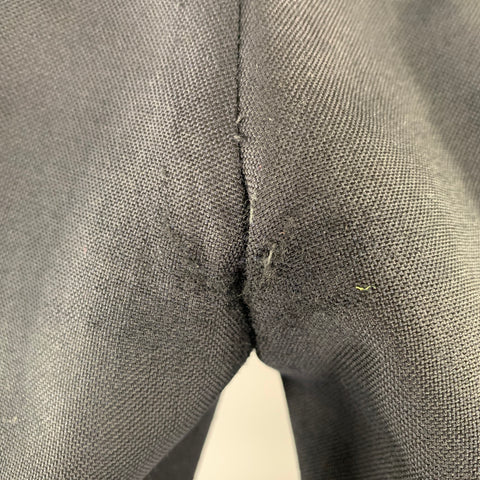DRIES VAN NOTEN Size 32 Navy Wool Flat Front Dress Pants