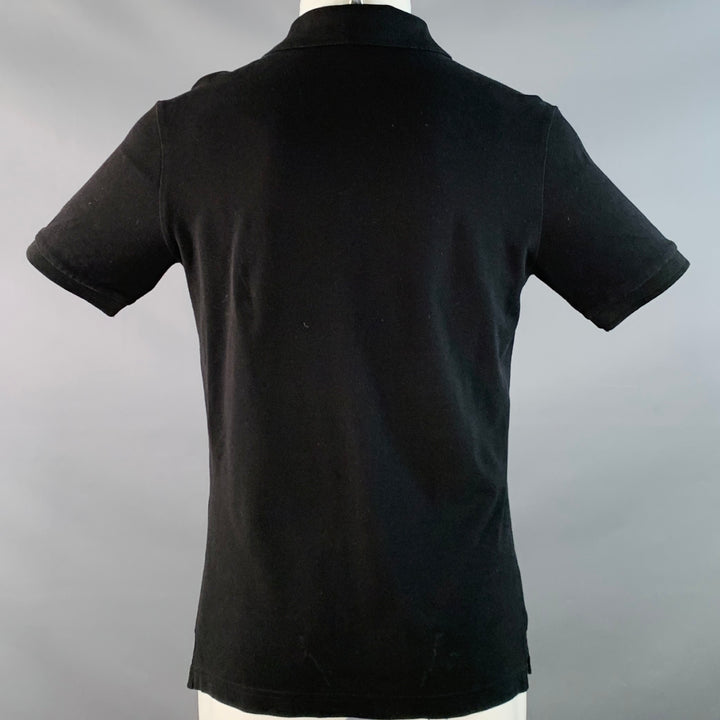 Y-3 Size M Black Cotton One Pocket Half Placket Polo
