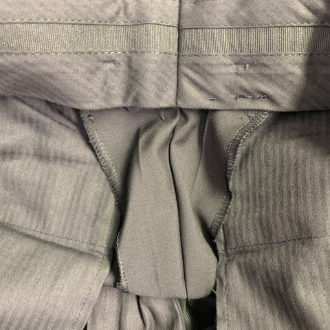 DOLCE & GABBANA Size 32 Black Wool Silk Pleated Tapered Dress Pants