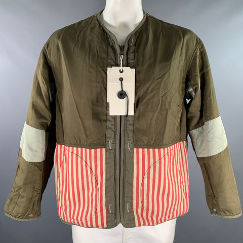 VISVIM Size M Green Nylon Reversible Jacket