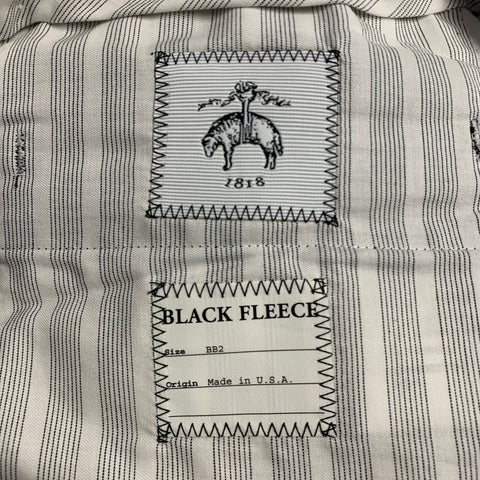 BLACK FLEECE Size 32 Black Wool Tuxedo Dress Pants