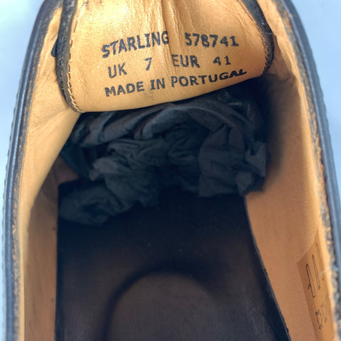 PS by PAUL SMITH Size 8 Black Solid Leather Lace Up Lace Up Shoes
