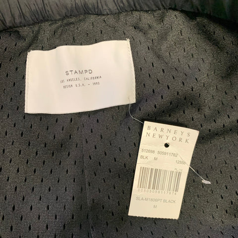 STAMPD Size M Black Green Nylon Joggers Casual Pants