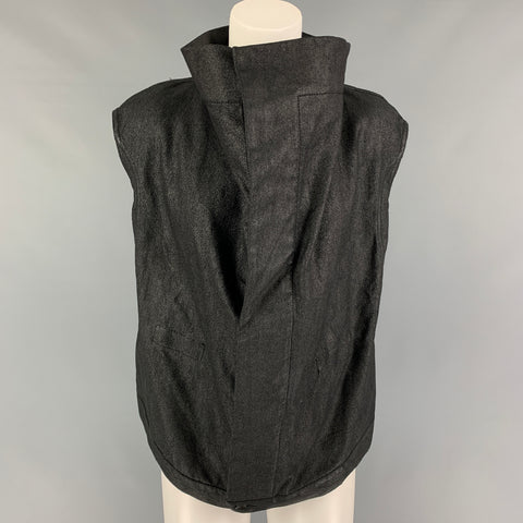 RICK OWENS DRKSHDW Talla XS Chaleco sin mangas recubierto negro