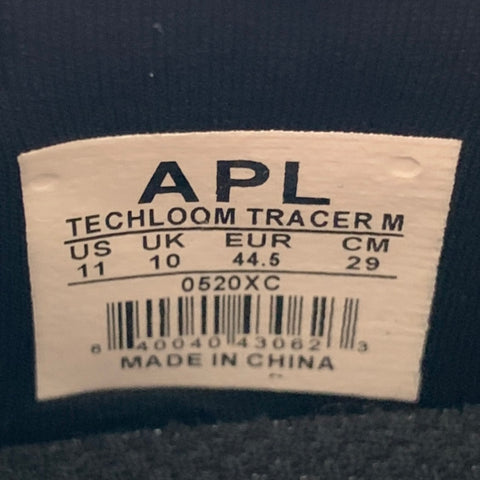 APL Size 11 -Techloom Tracer- Black White Perforated Nylon Sneakers