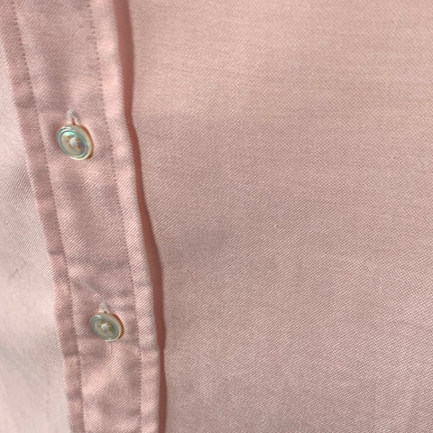 DRAKES LONDON Size M Pink Cotton Button Down Collar One Pocket Long Sleeve Shirt