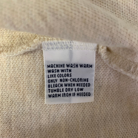 RALPH LAUREN Size S Khaki Logo Cotton Ribbed Polo