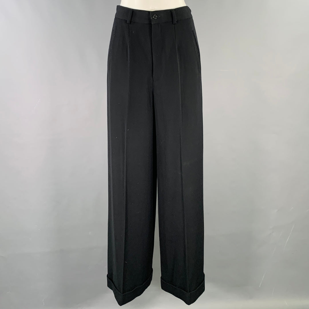 RALPH LAUREN Size 8 Black Wool Cuffed Dress Pants – Sui Generis Designer  Consignment