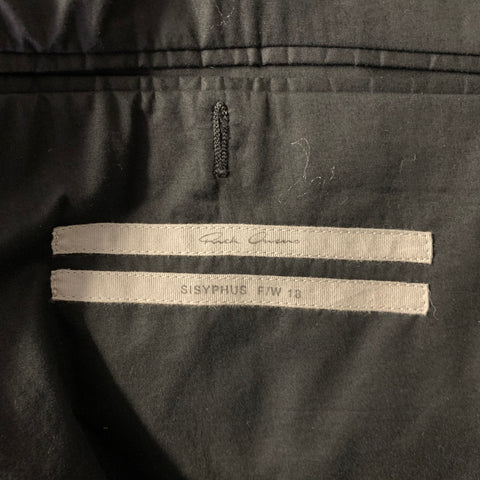 RICK OWENS FW2018 Chest Size 40 Wool Notch Lapel Sport Coat