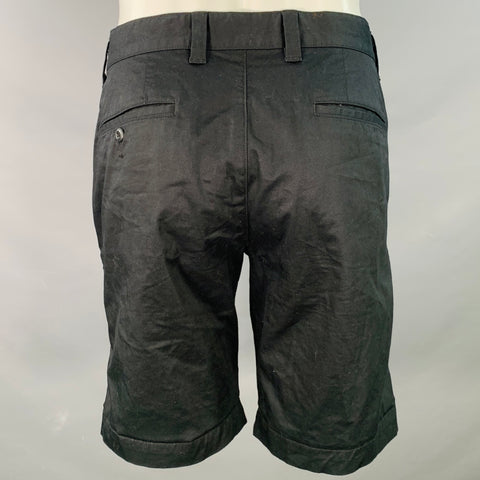 SOPHNET Size M Black Cotton Blend Cuffed Shorts