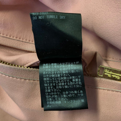 UNDERCOVER Size M Pink Leather Reversible Jacket