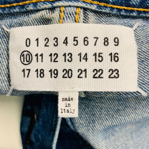 MAISON MARGIELA Size 34 Blue Cotton Button Fly Jeans
