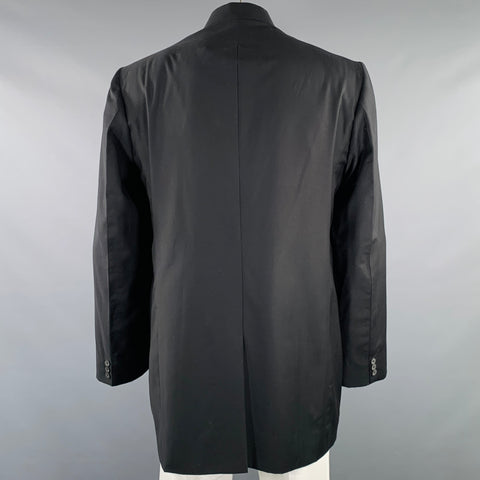 LLOYD & CO Size 46 Black Wool Single Breasted Coat