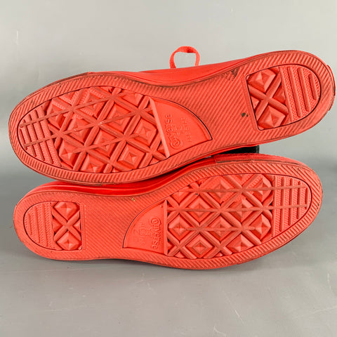 CONVERSE Size 9.5 Red Rubber High Top Sneakers