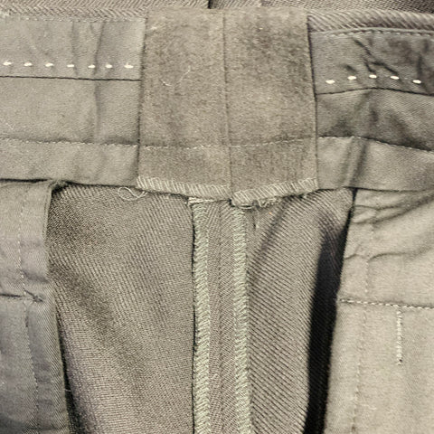 DRIES VAN NOTEN Size 32 Black Twill Wool Pleated Dress Pants