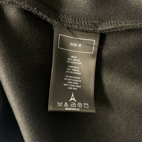 MANIERE DE VOIR Chest Size Size M Black White Tencel Blend Track Jacket