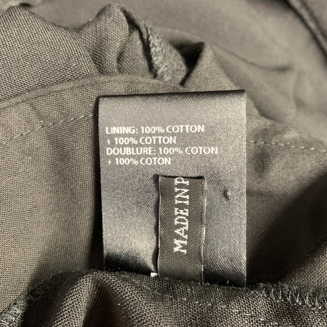 HAIDER ACKERMANN Size 34 Black Wool Polyamide Drop Crotch Dress Pants