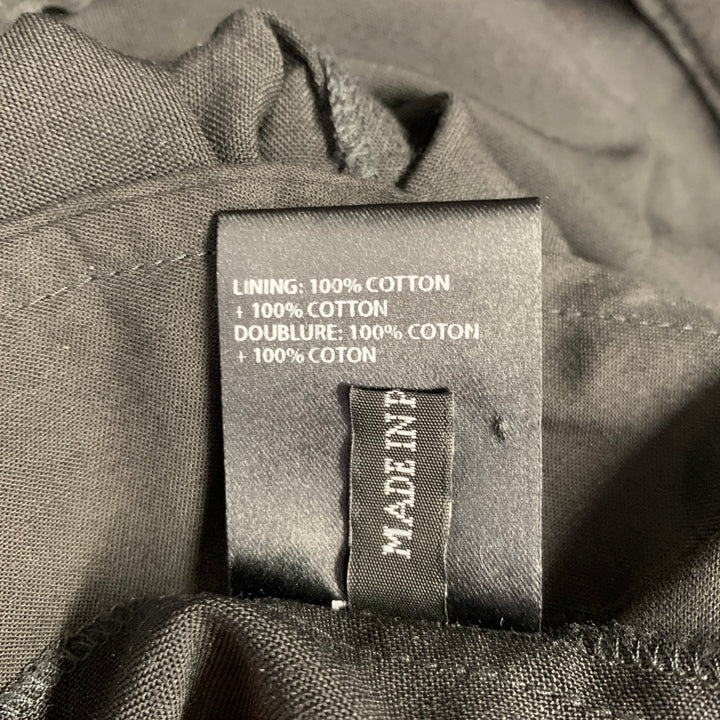 HAIDER ACKERMANN Size 34 Black Wool Polyamide Drop Crotch Dress Pants