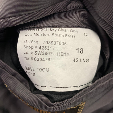 Veste de sport O'CONNELL à carreaux gris-bleu-orange taille 42