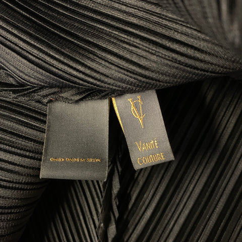 VANITE COUTURE Size One Size Black Polyester &  Spandex Pleated Set