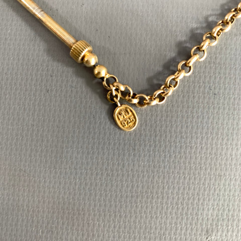 MARC JACOBS Orange Gold Sterling Bracelet