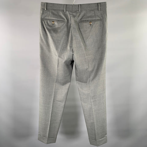 ATELIER MUNRO Size 32 Grey Wool Slim Fit Dress Pants