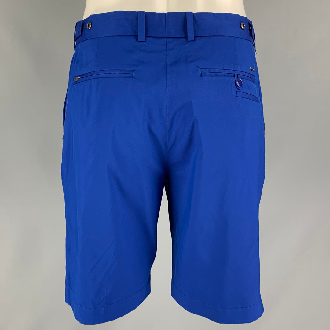 RLX by RALPH LAUREN Size 32 Royal Blue Polyester Flat Front Shorts