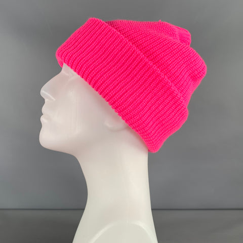 MARCUS ADLER Size One Size Pink Fuchsia Knitted Acrylic Hats