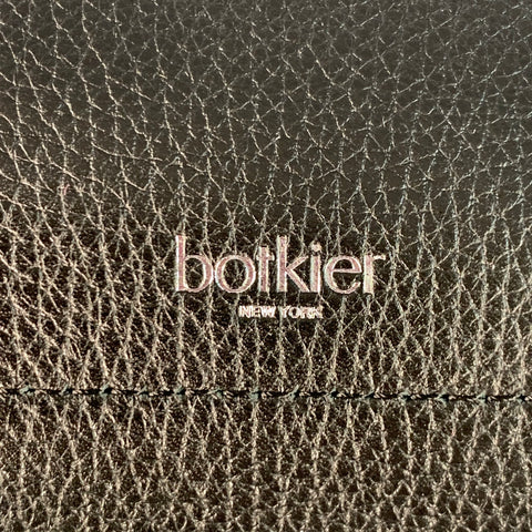 BOTKIER Black Pebble Grain Cowhide Leather Crossbody Handbag