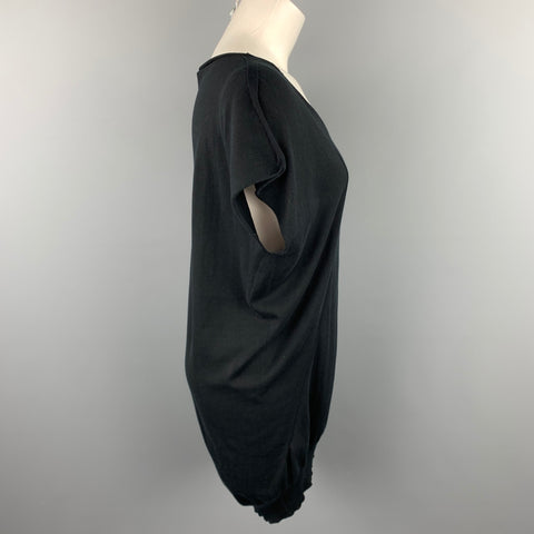 CoSTUME NATIONAL Taille XS Haut en tricot tunique sans manches en coton noir