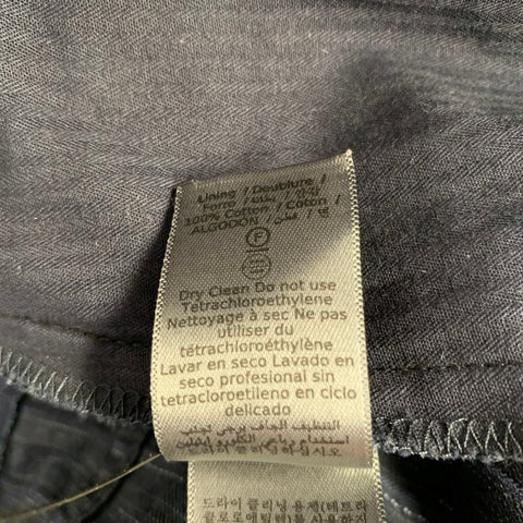 JOHN VARVATOS Size 36 Blue Stripe Cotton Blend Casual Pants