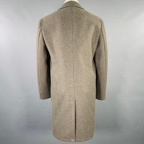 CALVIN KLEIN Size 36 Grey Heather Polyester Blend Coat