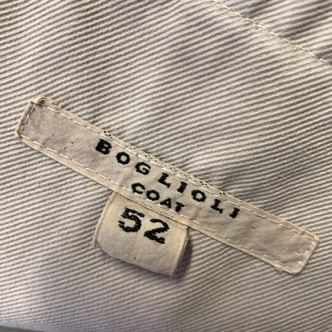 BAGLIOLI Size 42 Tan Cream Cotton Notch Lapel Jacket