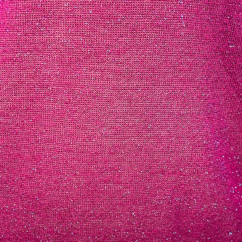 SIES MARJAN Size S Magenta Viscose Blend Metallic Crew Neck Pullover