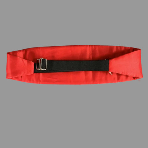 Red Black Shimmer Cummerbund