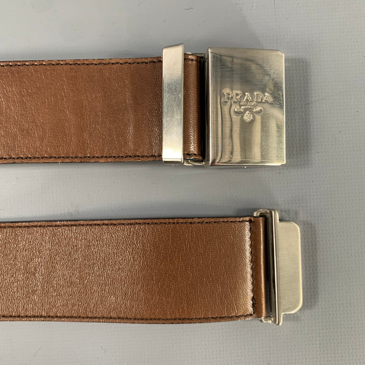 PRADA Brown Leather Belt