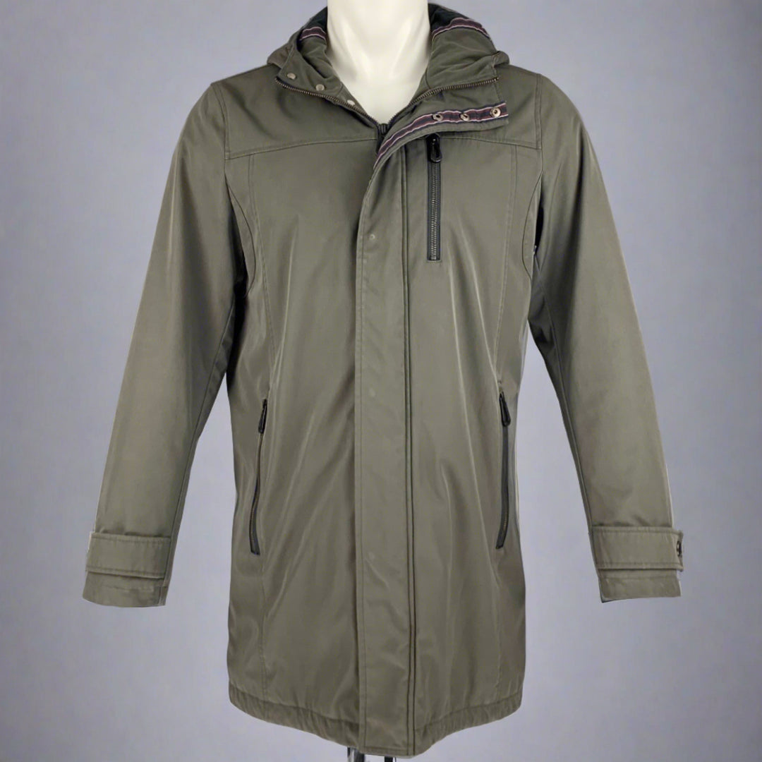 TED BAKER Manteau à capuche softshell en mélange de polyester gris taille M