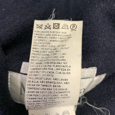 MAX MARA Size 2 Navy Grey Wool Angora Reversible Coat