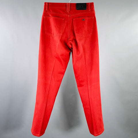 ARMANI EXCHANGE Size 29 Red Cotton High Waisted Casual Pants