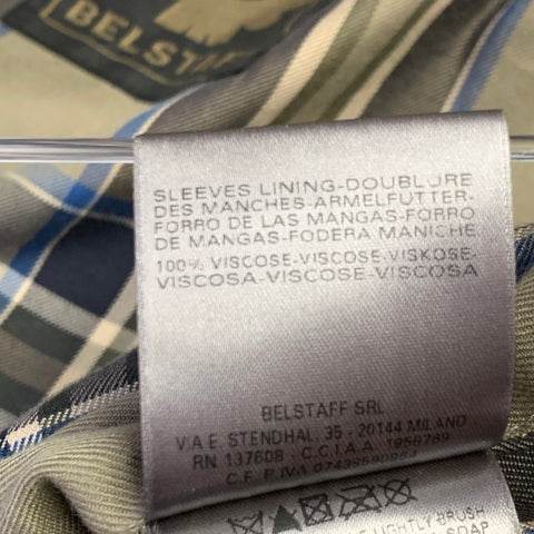 BELSTAFF 2012 Roadmaster Size M Black Waxed Cotton Zip Snaps Jacket