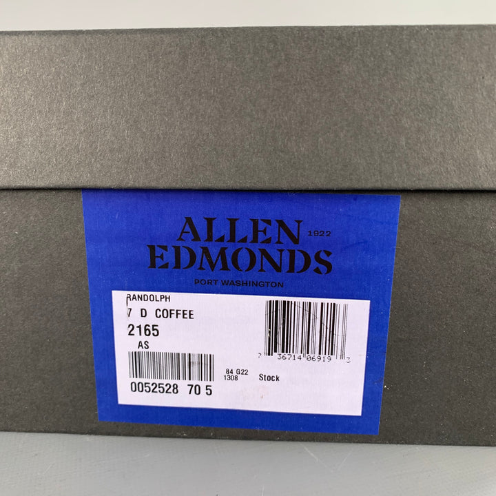 ALLEN EDMONDS Size 7 Randolph Brown Leather Penny Loafers