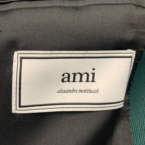 AMI by ALEXANDRE MATTIUSSI Size 42 Green Wool Twill Notch Lapel Suit