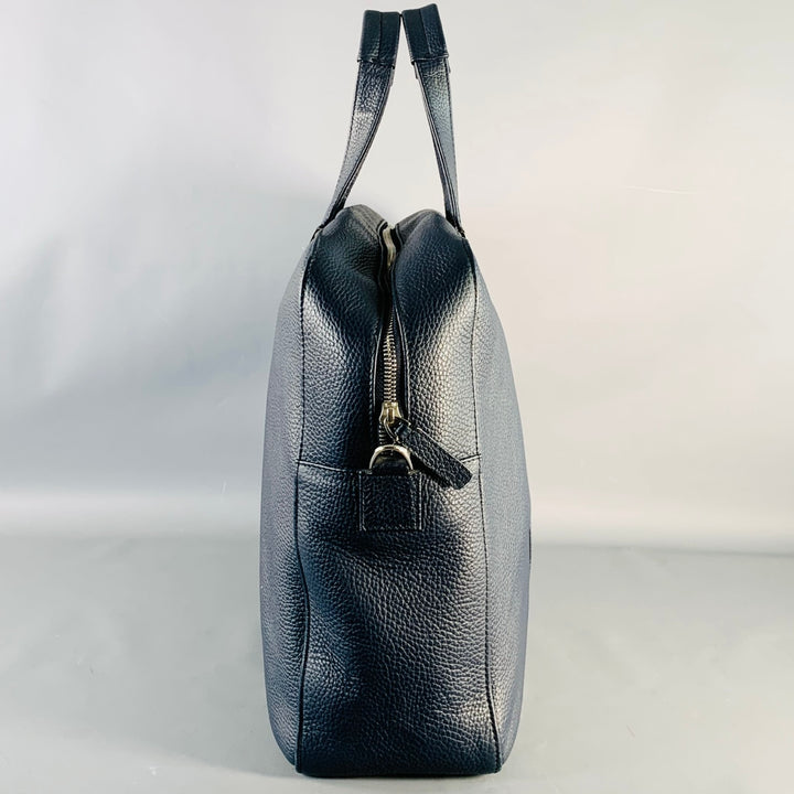 MONT BLANC Navy Pebble Grain Leather Briefcase