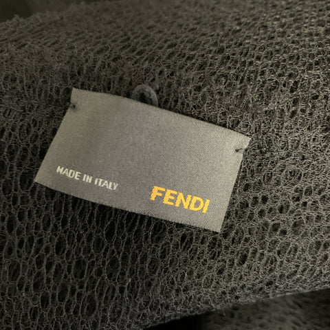 FENDI Size S Black ca0055499 A-Line Knee-Length Dress