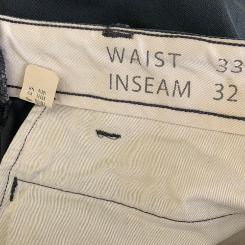 RRL by RALPH LAUREN Size 33 Grey Cotton Blend Utility Casual Pants