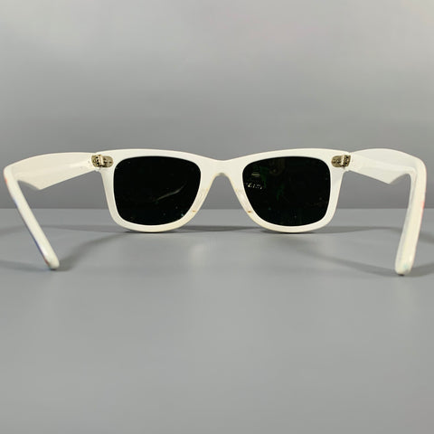 RAY-BAN Multi Color Limited Edition -Wayfarer- NYC Map Print Acetate Sunglasses