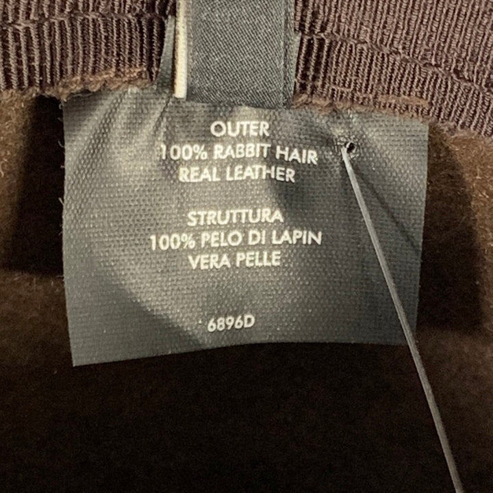 GUCCI Size L Brown Rabbit Hats
