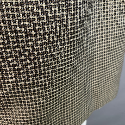 CORNELIANI Size 46 Regular Black White Grid Silk Virgin Wool Notch Lapel Sport Coat